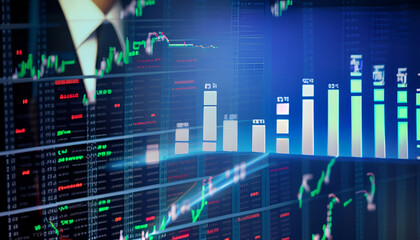 stock market chart, technology, digital, business, internet, computer, data, design, 