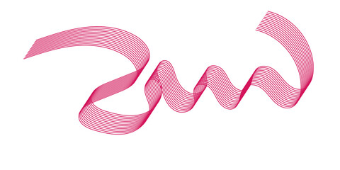 Abstract flowing wave lines. Design element for technology, science, modern concept illustration