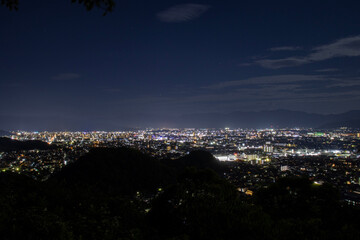 垣生山からの松山市街の夜景