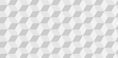 	
Seamless geometric pattern abstract background. abstract cubes geometric white and gray color hexagon technology background. digital cube honeycomb Front view of white texture for background.