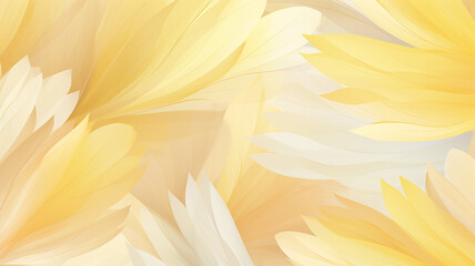 yellow delicate flower petals and lines pattern soft color background softcolor