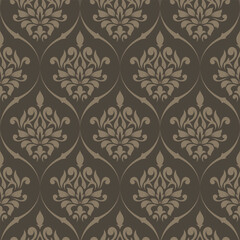 Luxury damask wallpaper Seamless floral pattern