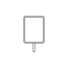 Election Blank Portrait Billboard icon in outline style. Vector illustration of election and voting design element in trendy style. Editable graphic resources for many purposes.