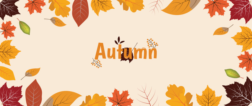 authum background leaves and simply