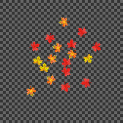 Green Plant Background Transparent Vector. Foliage November Illustration. Colorful Pattern Floral. Forest Leaf Texture.