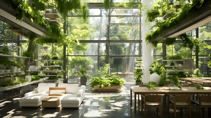 Naklejka premium modern agriculture laboratory