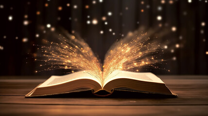 The book opens the magic inside.
