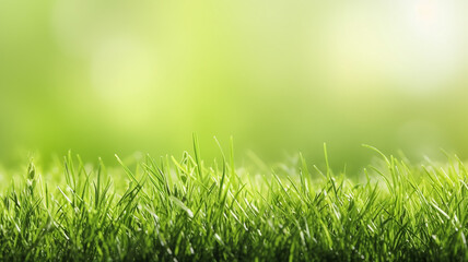 green young grass panorama horizontal.
