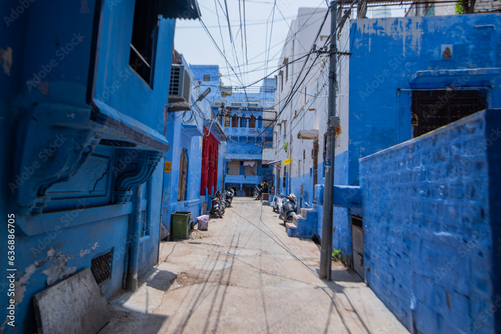 Wall mural Views of blue city, Jodhpur old City