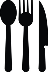 spoon and knife vector