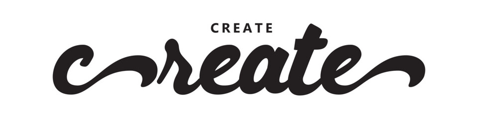 create text brush calligraphy banner