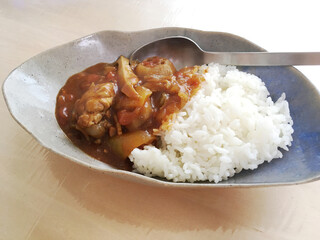 Tomato and chicken Japanese style curry