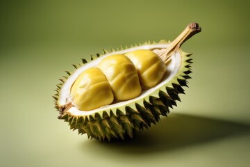 durian in green background