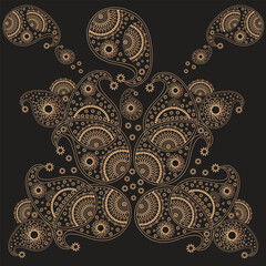 abstract background mandala design vector