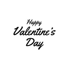 Vector happy valentines day lettering