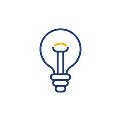 Vector illustration of light bulb icon