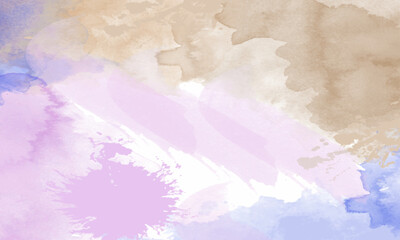 Obraz premium Vector pastel hand painted watercolour background