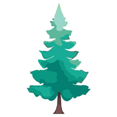 TREE WATERCOLOR ELEMENT FOR DESIGN