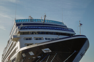 Luxury Azamara cruiseship cruise ship liner Journey, Quest, Pursuit or Onward in port of Dubrovnik,...