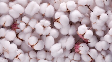 Obraz na płótnie Canvas Image of group cotton ball fiber texture background