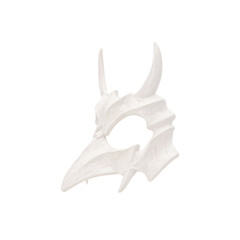 White evil mask, Cutout.