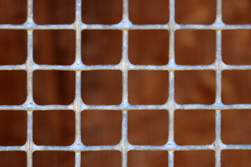 Metal wire background, iron fence.