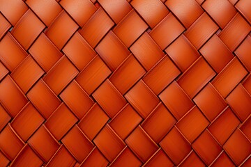 Leather woven texture with highlights in red orange colour, classic style