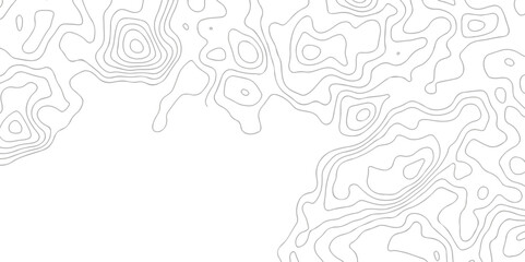 Black and white lines seamless Topographic map patterns, topography line map. Vintage outdoors style. The stylized height of the topographic map contour in lines and contours isolated on transparent.