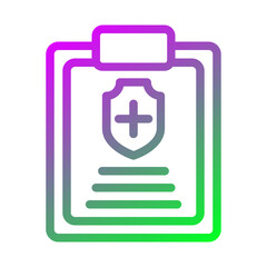 Obraz premium Medical report icon 