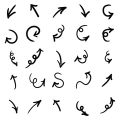 Hand drawn Illustration doodle Set of Speech Bubble Sketch line vector scribble.