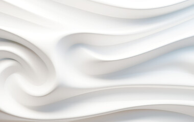 Obraz premium White waves background or wallpaper. Soft lights website design. AI generated.
