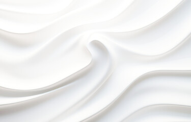 Obraz premium White waves background or wallpaper. Soft lights website design. AI generated.