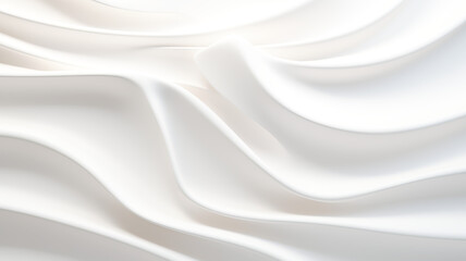 Obraz premium White waves background or wallpaper. Soft lights website design. AI generated.