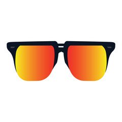 Sunglasses art vector design.