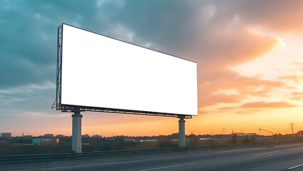 Billboard blank for outdoor advertising poster or blank billboard.