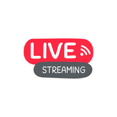social media live broadcast icon streaming video online meeting