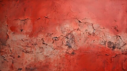 Obraz premium Close Up of a plaster Wall in red Colors. Antique Background 