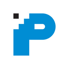 Letter P Step by Step Progress Concept Explained with climbing Stairs