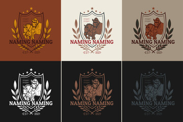 Horse emblem logo template Vector. Equestrian sports