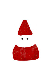 red santa claus hat cartoon​ christmas​ festival 