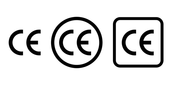 ce mark symbol for icon design. European Conformity certification mark
