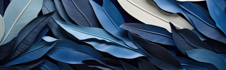 Surreal Blue Paper Palm Studio Display Banner