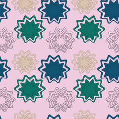 Colorful modern trendy futuristic absrtact seamless vector pattern for wrapping paper textile table clothing cards wallpaper background Typography Repeating ornament Fun texture for surface design