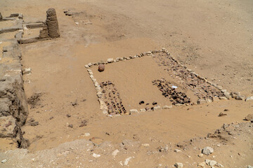 Sakkara in the Egyptian desert