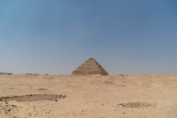 Sakkara in the Egyptian desert