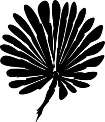 The illustrations and clipart silhouette of a leaf isolated on white