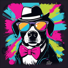 skull with hat and sunglasses