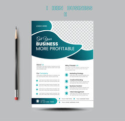 Modern Corporate Colorful business flyer advertising background modern leaflet layout for presentation.
