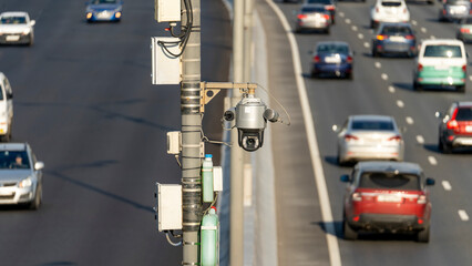 lane control camera on the highway