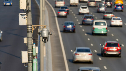speed control camera with artificial intelligence on the highway